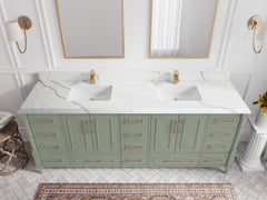 Aberdeen 84 in. W x 22 in. D Double Sink Bathroom Vanity - photo 22