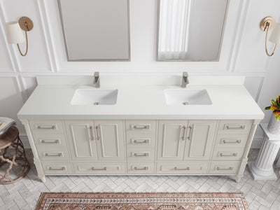 Aberdeen 84 in. W x 22 in. D Double Sink Bathroom Vanity - Willow Bath and Vanity