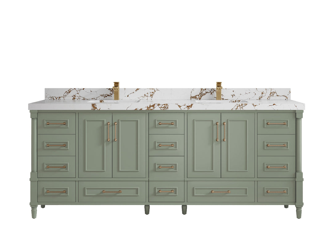Aberdeen 84 in. W x 22 in. D Double Sink Bathroom Vanity - Willow Bath and Vanity
