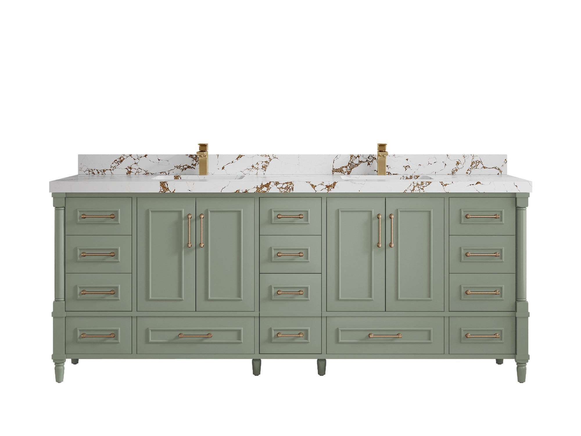 Aberdeen 84 in. W x 22 in. D Double Sink Bathroom Vanity - Willow Bath and Vanity