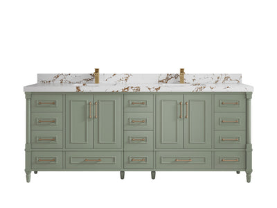 Aberdeen 84 in. W x 22 in. D Double Sink Bathroom Vanity - Willow Bath and Vanity
