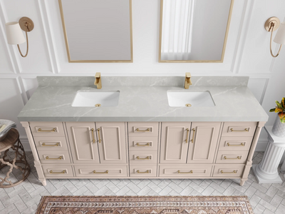 Aberdeen 84 in. W x 22 in. D Double Sink Bathroom Vanity - Willow Bath and Vanity