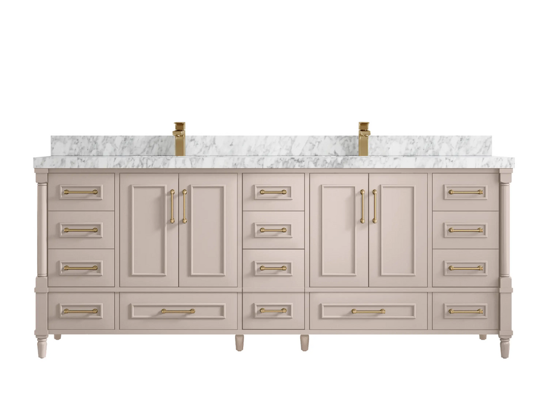Aberdeen 84 in. W x 22 in. D Double Sink Bathroom Vanity - Willow Bath and Vanity
