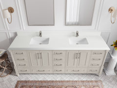 Aberdeen 84 in. W x 22 in. D Double Sink Bathroom Vanity - photo 25