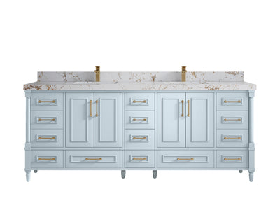 Aberdeen 84 in. W x 22 in. D Double Sink Bathroom Vanity - Willow Bath and Vanity