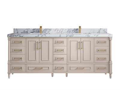 Aberdeen 84 in. W x 22 in. D Double Sink Bathroom Vanity - Willow Bath and Vanity