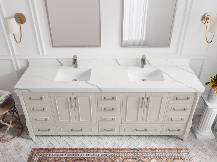 Aberdeen 84 in. W x 22 in. D Double Sink Bathroom Vanity - photo 11