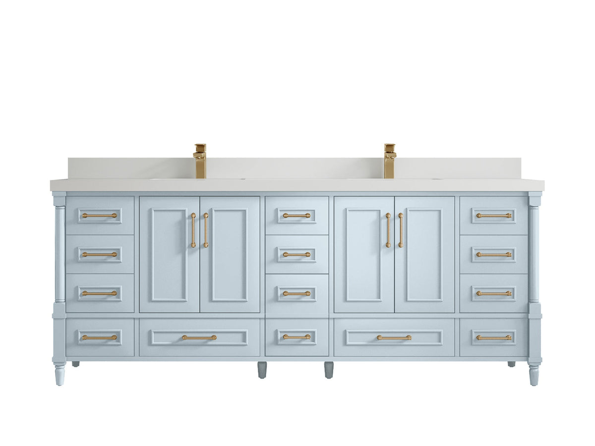 Aberdeen 84 in. W x 22 in. D Double Sink Bathroom Vanity - Willow Bath and Vanity
