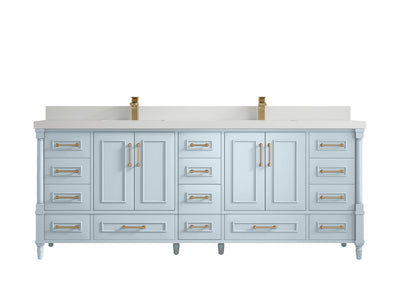 Aberdeen 84 in. W x 22 in. D Double Sink Bathroom Vanity - Willow Bath and Vanity
