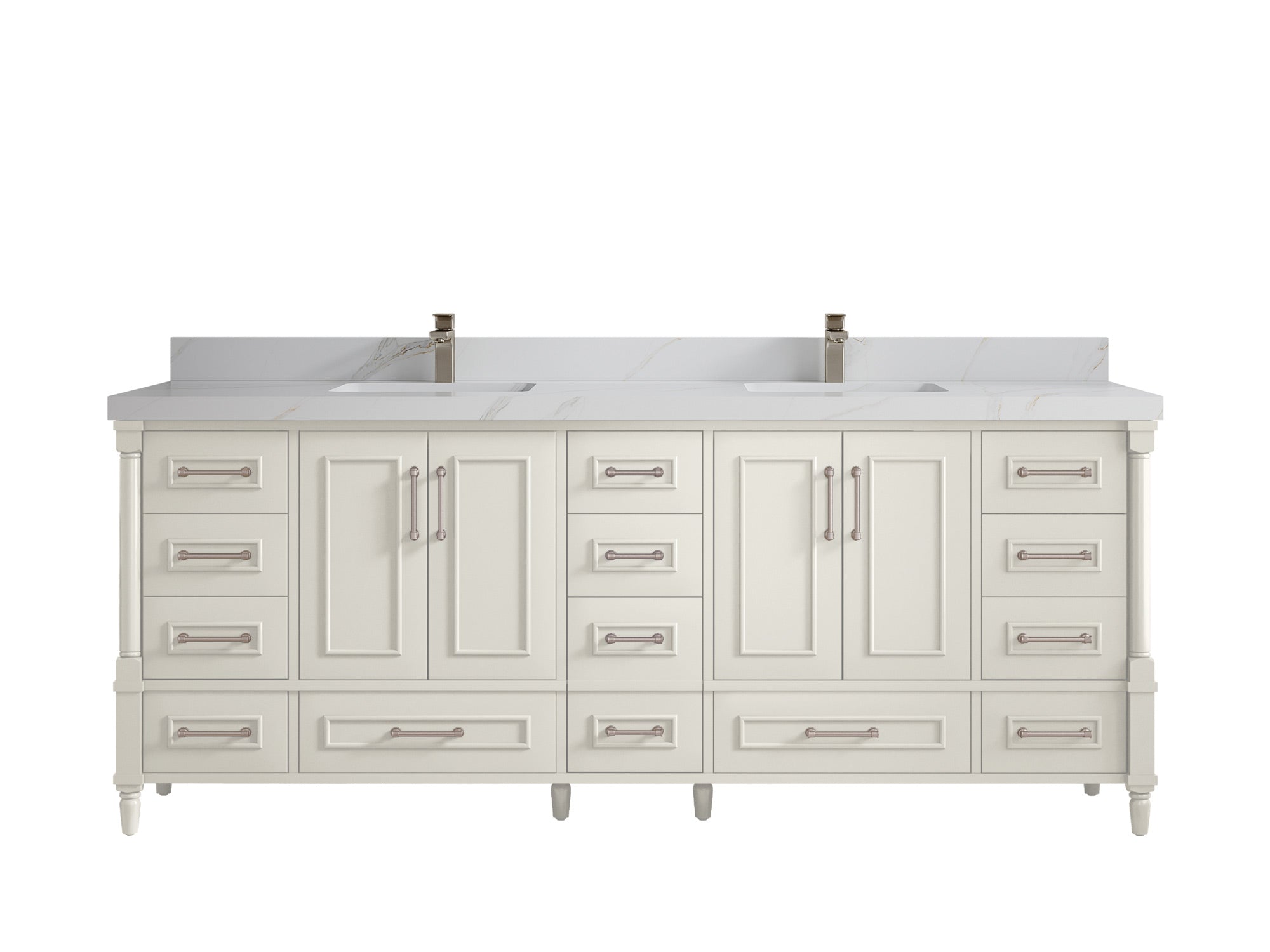 Aberdeen 84 in. W x 22 in. D Double Sink Bathroom Vanity - Willow Bath and Vanity