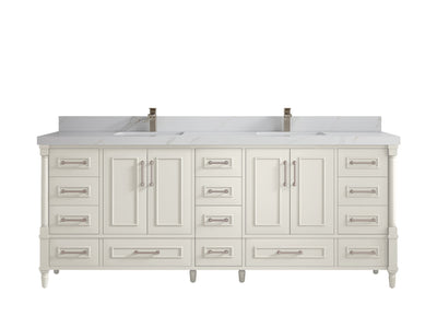 Aberdeen 84 in. W x 22 in. D Double Sink Bathroom Vanity - Willow Bath and Vanity