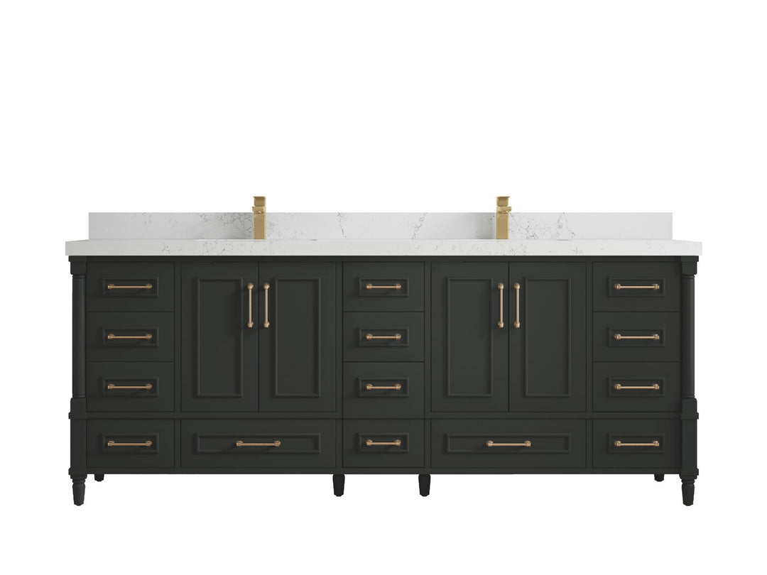 Aberdeen 84 in. W x 22 in. D Double Sink Bathroom Vanity - Willow Bath and Vanity