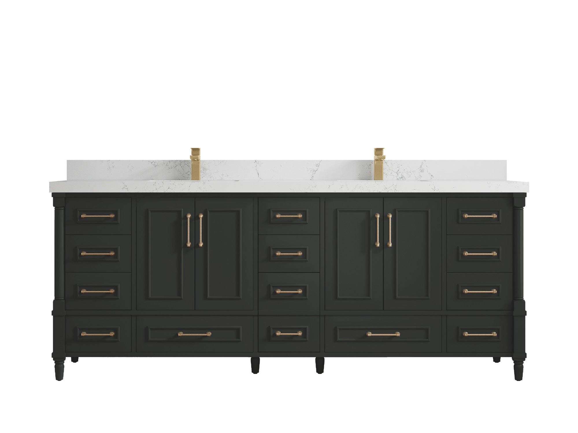 Aberdeen 84 in. W x 22 in. D Double Sink Bathroom Vanity - Willow Bath and Vanity