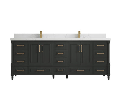 Aberdeen 84 in. W x 22 in. D Double Sink Bathroom Vanity - Willow Bath and Vanity
