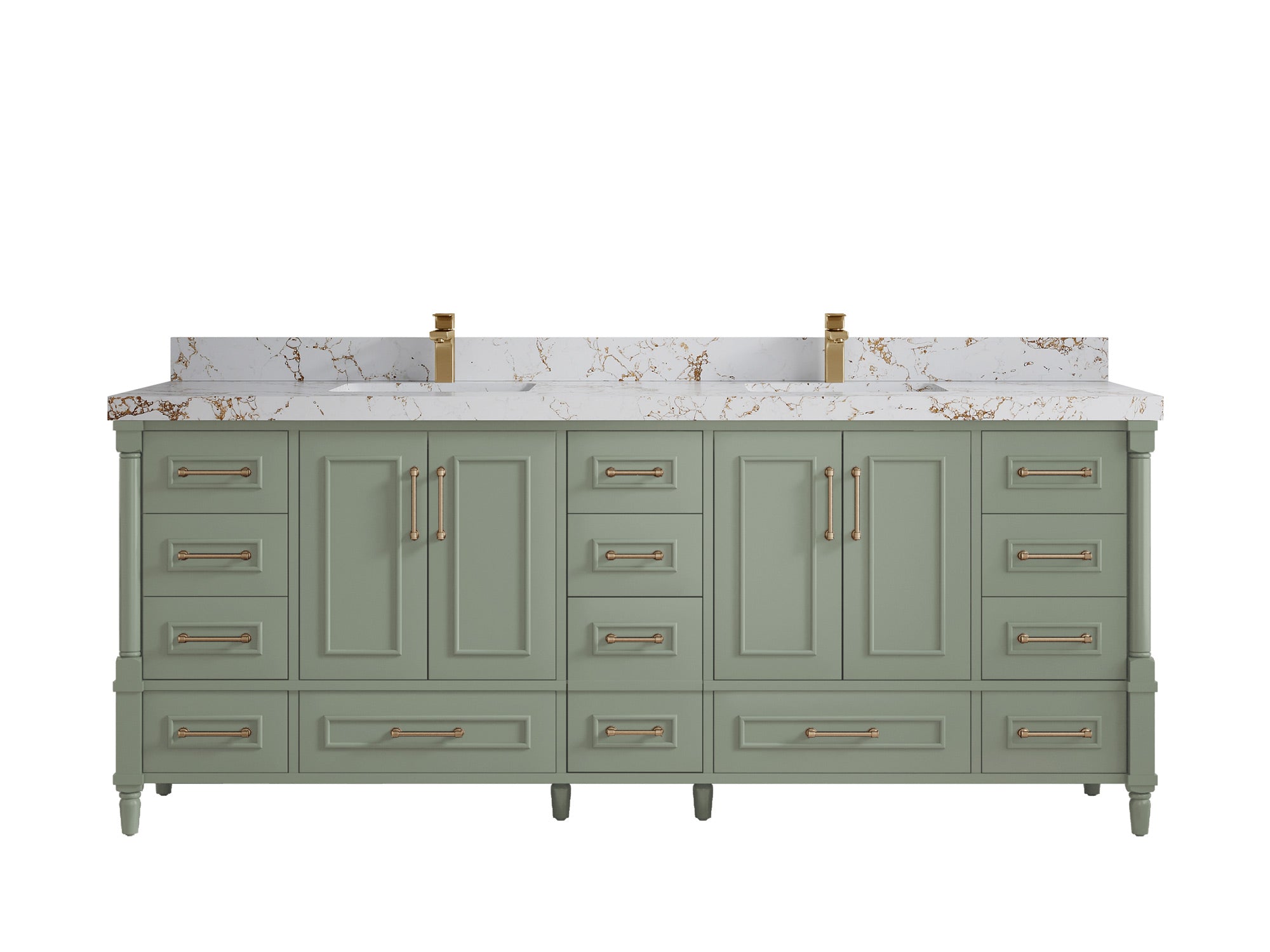 Aberdeen 84 in. W x 22 in. D Double Sink Bathroom Vanity - Willow Bath and Vanity