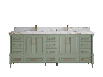 Aberdeen 84 in. W x 22 in. D Double Sink Bathroom Vanity - Willow Bath and Vanity