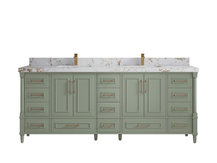 Aberdeen 84 in. W x 22 in. D Double Sink Bathroom Vanity - photo 37