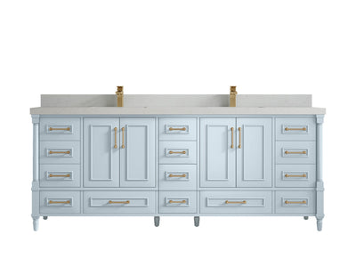 Aberdeen 84 in. W x 22 in. D Double Sink Bathroom Vanity - Willow Bath and Vanity