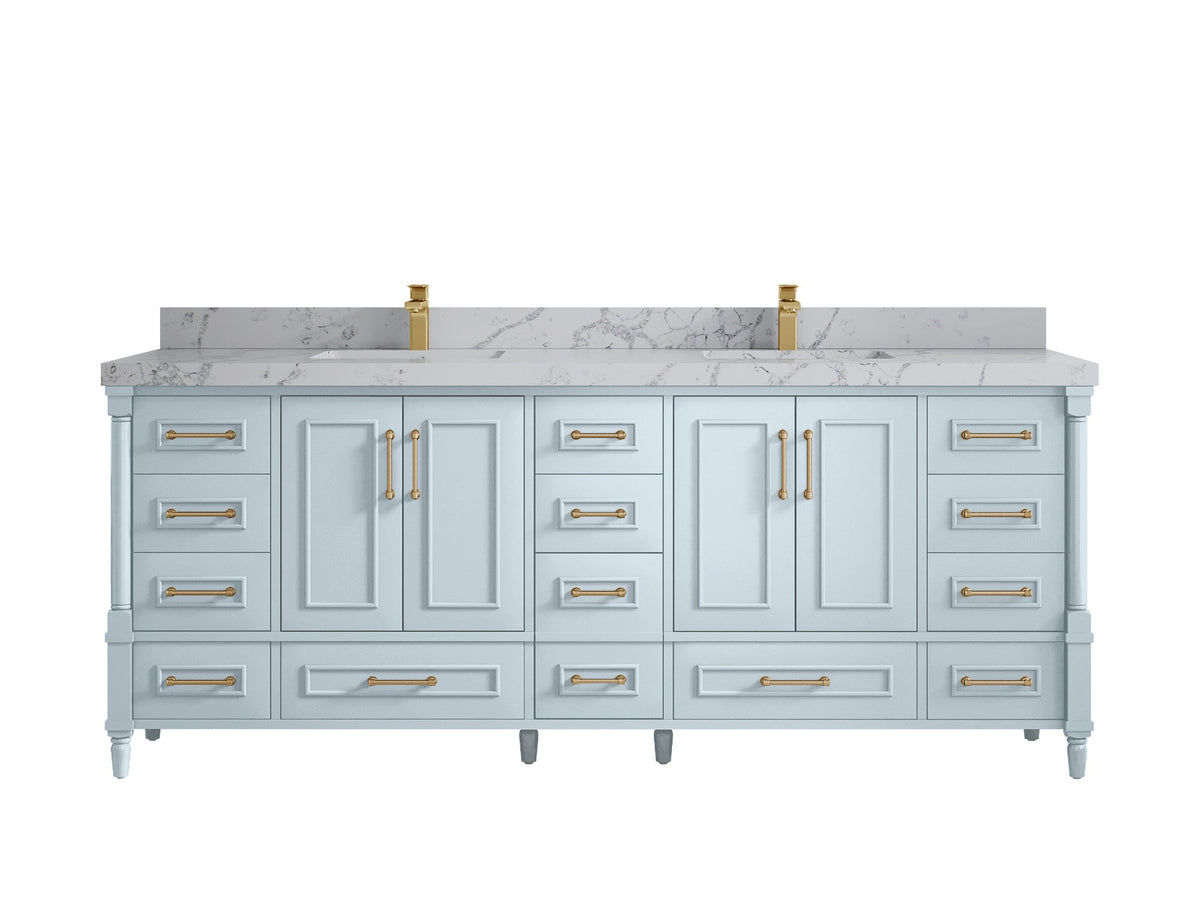 Aberdeen 84 in. W x 22 in. D Double Sink Bathroom Vanity - Willow Bath and Vanity