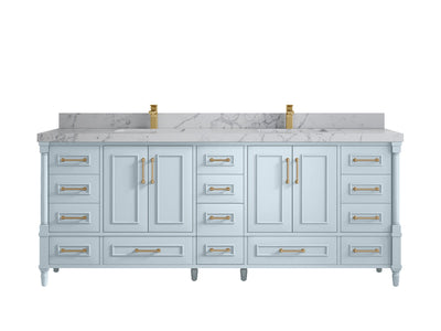 Aberdeen 84 in. W x 22 in. D Double Sink Bathroom Vanity - Willow Bath and Vanity