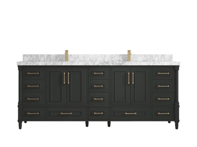 Aberdeen 84 in. W x 22 in. D Double Sink Bathroom Vanity - Willow Bath and Vanity