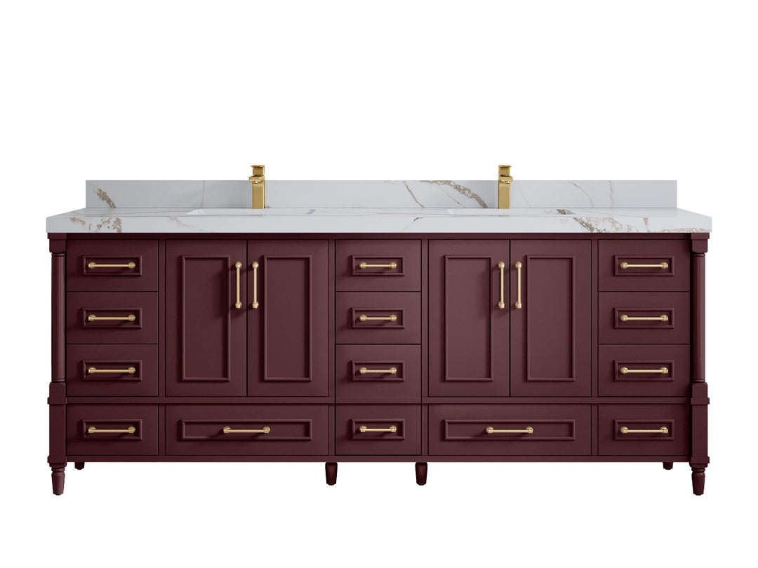 Aberdeen 84 in. W x 22 in. D Double Sink Bathroom Vanity - Willow Bath and Vanity