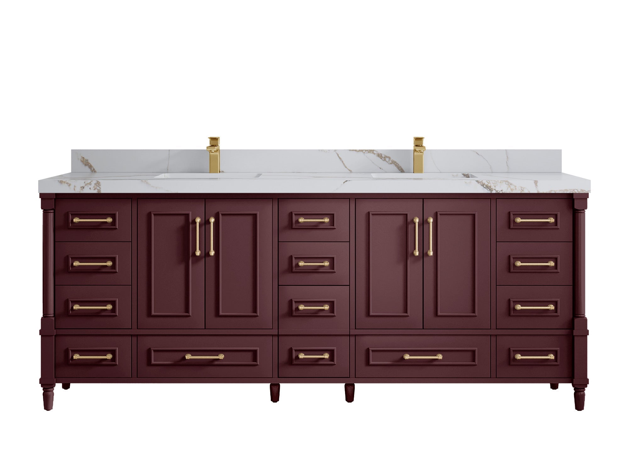 Aberdeen 84 in. W x 22 in. D Double Sink Bathroom Vanity - Willow Bath and Vanity