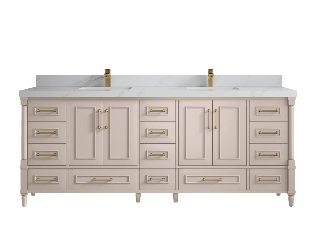 Aberdeen 84 in. W x 22 in. D Double Sink Bathroom Vanity - Willow Bath and Vanity