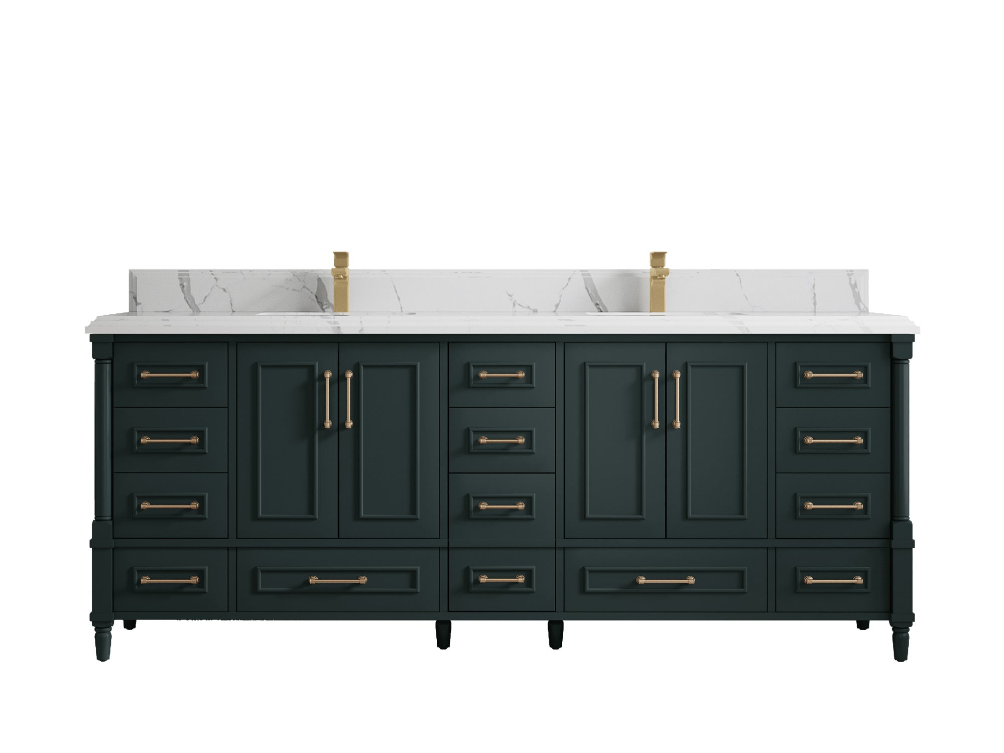 Aberdeen 84 in. W x 22 in. D Double Sink Bathroom Vanity - Willow Bath and Vanity