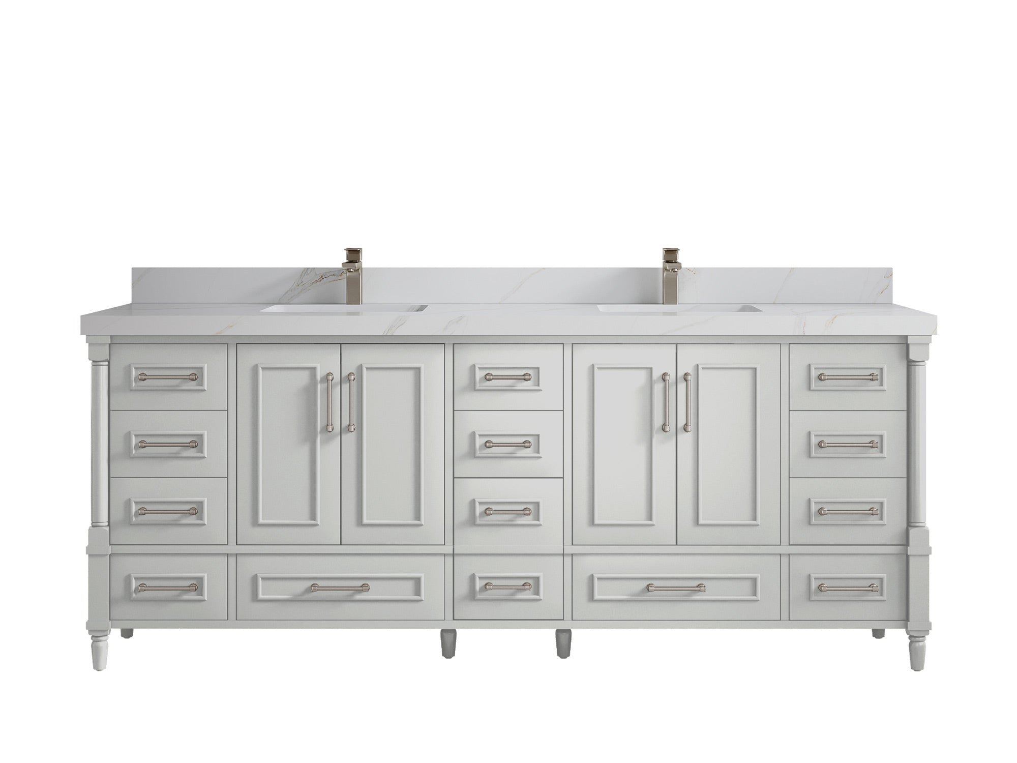Aberdeen 84 in. W x 22 in. D Double Sink Bathroom Vanity - Willow Bath and Vanity