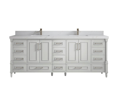 Aberdeen 84 in. W x 22 in. D Double Sink Bathroom Vanity - Willow Bath and Vanity