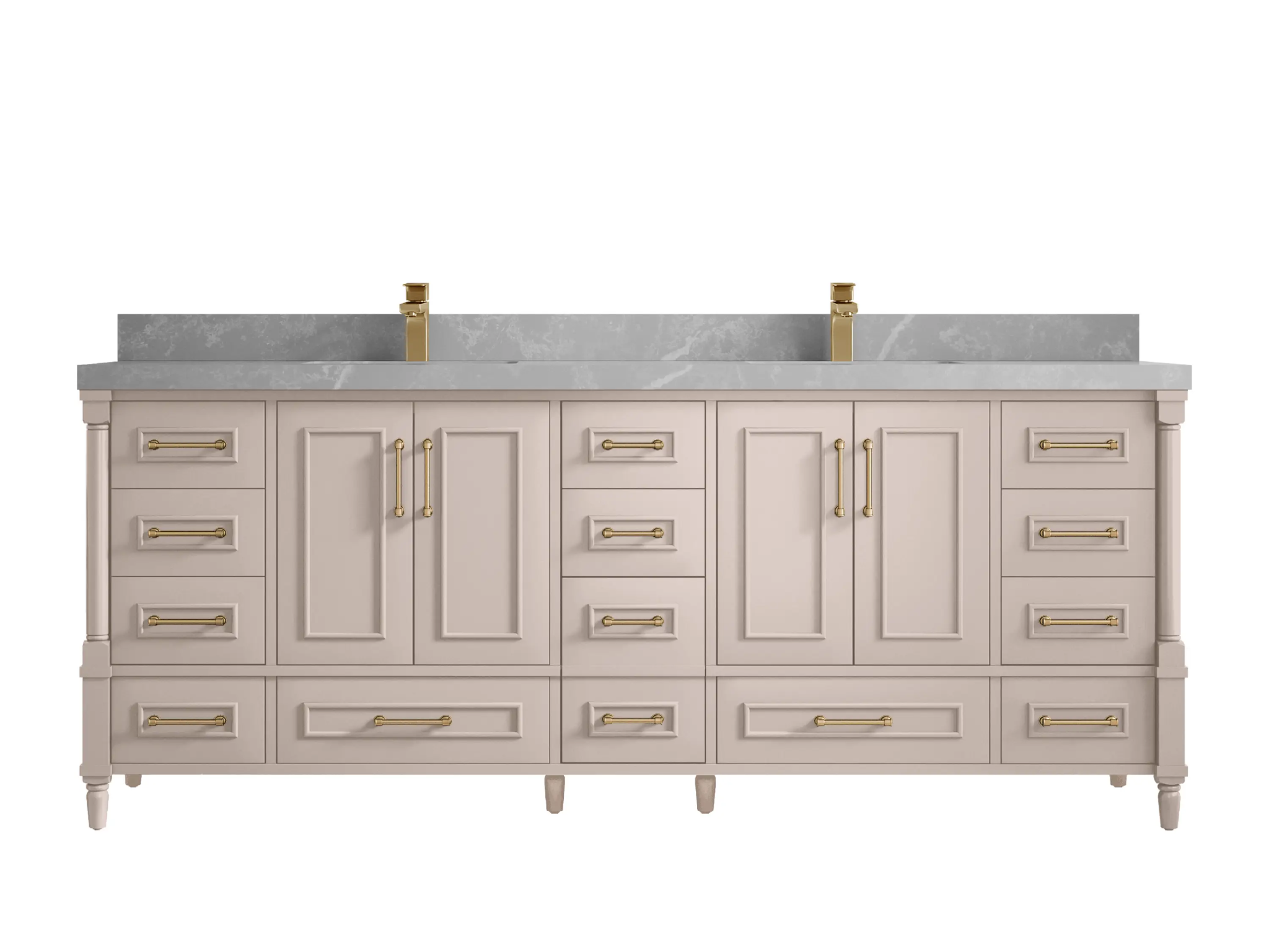 Aberdeen 84 in. W x 22 in. D Double Sink Bathroom Vanity - Willow Bath and Vanity
