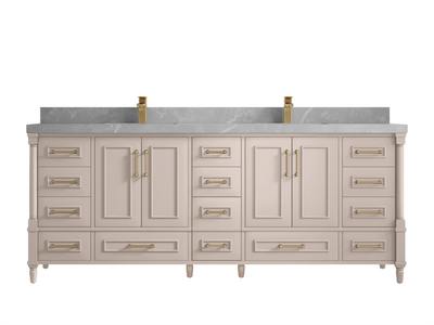 Aberdeen 84 in. W x 22 in. D Double Sink Bathroom Vanity - Willow Bath and Vanity