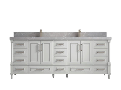 Aberdeen 84 in. W x 22 in. D Double Sink Bathroom Vanity - Willow Bath and Vanity