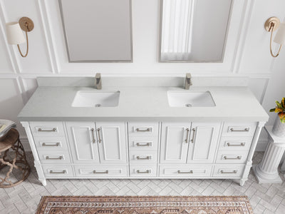 Aberdeen 84 in. W x 22 in. D Double Sink Bathroom Vanity - Willow Bath and Vanity