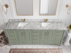 Aberdeen 84 in. W x 22 in. D Double Sink Bathroom Vanity - photo 18