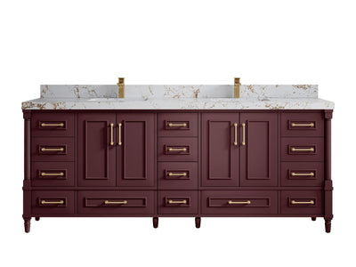Aberdeen 84 in. W x 22 in. D Double Sink Bathroom Vanity - Willow Bath and Vanity