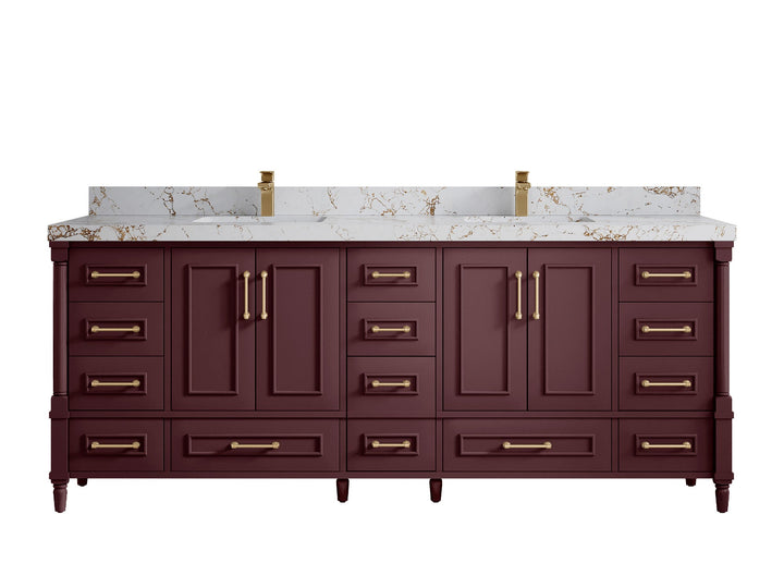 Aberdeen 84 in. W x 22 in. D Double Sink Bathroom Vanity - photo 36