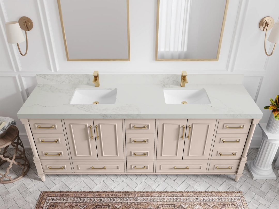 Aberdeen 84 in. W x 22 in. D Double Sink Bathroom Vanity - Willow Bath and Vanity