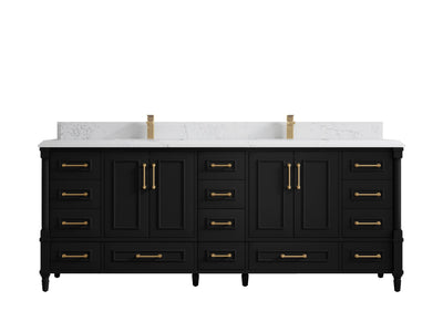 Aberdeen 84 in. W x 22 in. D Double Sink Bathroom Vanity - Willow Bath and Vanity