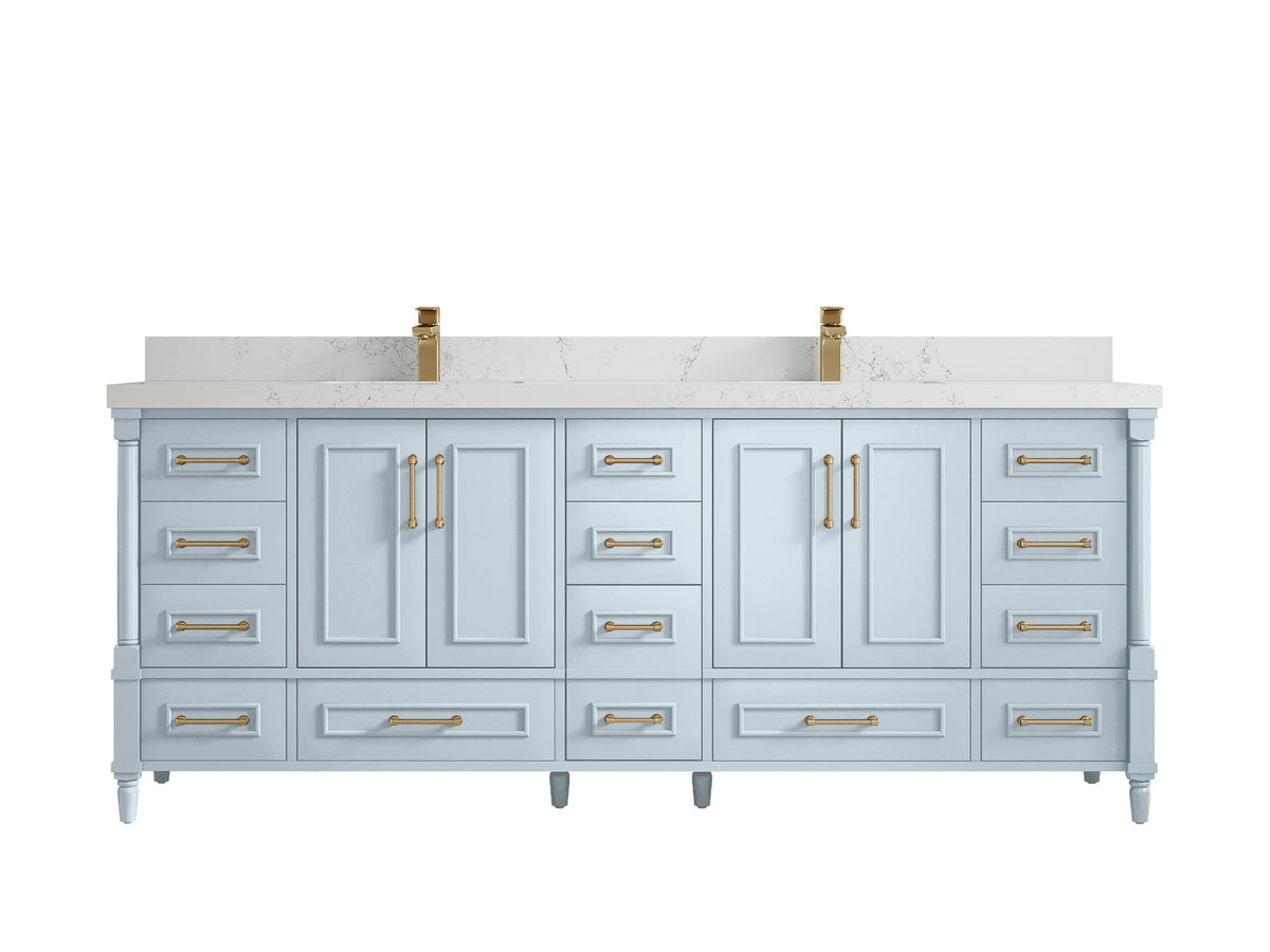 Aberdeen 84 in. W x 22 in. D Double Sink Bathroom Vanity - Willow Bath and Vanity