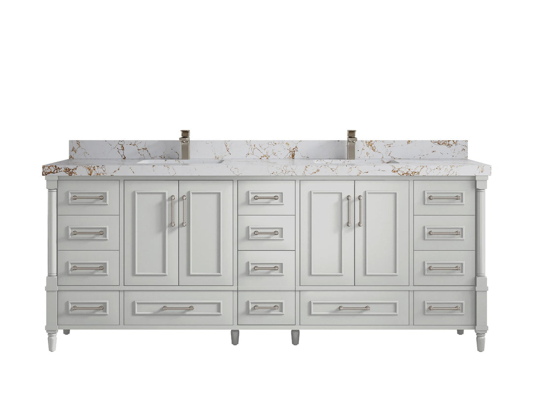 Aberdeen 84 in. W x 22 in. D Double Sink Bathroom Vanity - Willow Bath and Vanity