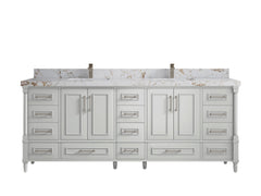 Aberdeen 84 in. W x 22 in. D Double Sink Bathroom Vanity - photo 36