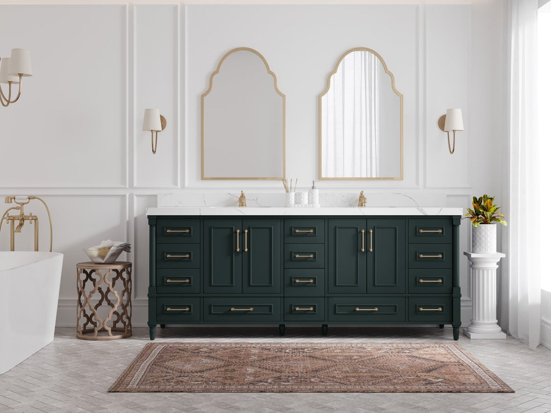 Aberdeen 84 in. W x 22 in. D Double Sink Bathroom Vanity - Willow Bath and Vanity