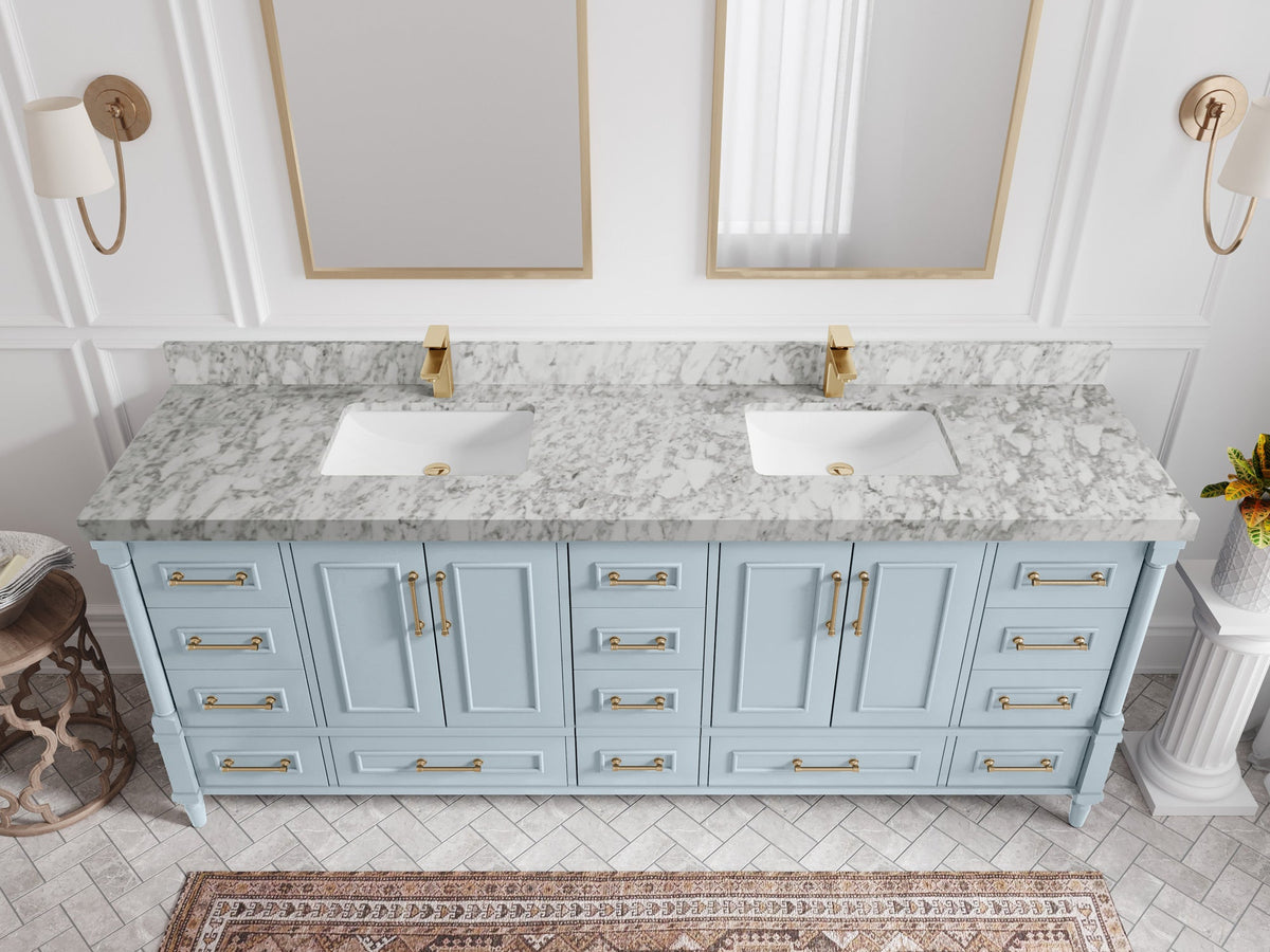 Aberdeen 84 in. W x 22 in. D Double Sink Bathroom Vanity - Willow Bath and Vanity