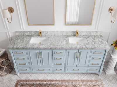 Aberdeen 84 in. W x 22 in. D Double Sink Bathroom Vanity - Willow Bath and Vanity