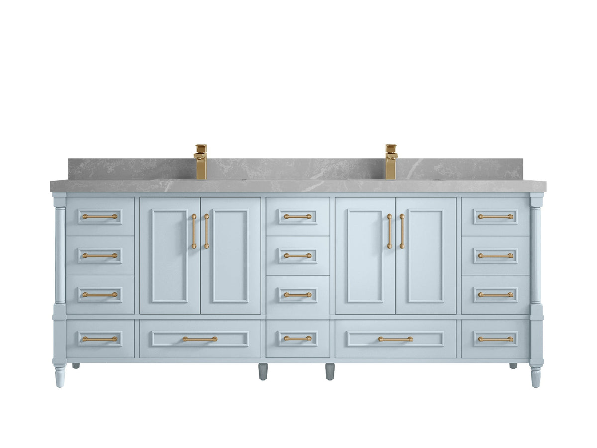 Aberdeen 84 in. W x 22 in. D Double Sink Bathroom Vanity - Willow Bath and Vanity