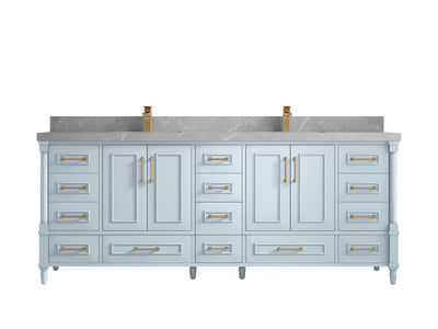 Aberdeen 84 in. W x 22 in. D Double Sink Bathroom Vanity - Willow Bath and Vanity