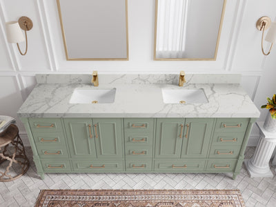 Aberdeen 84 in. W x 22 in. D Double Sink Bathroom Vanity - Willow Bath and Vanity