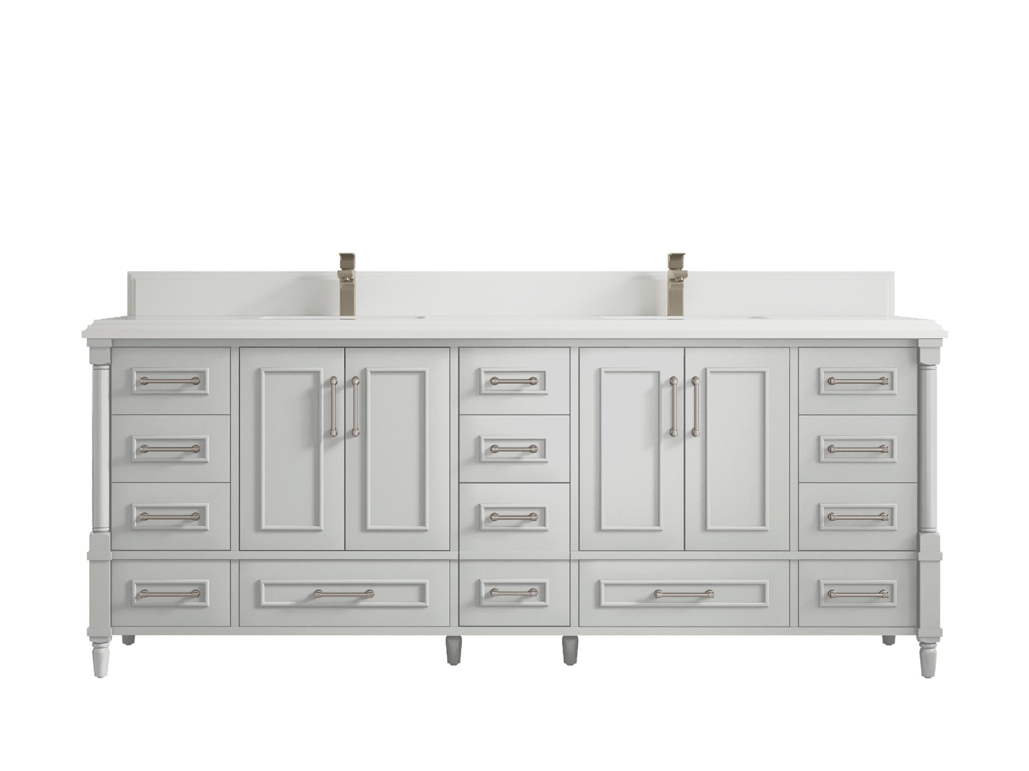 Aberdeen 84 in. W x 22 in. D Double Sink Bathroom Vanity - Willow Bath and Vanity